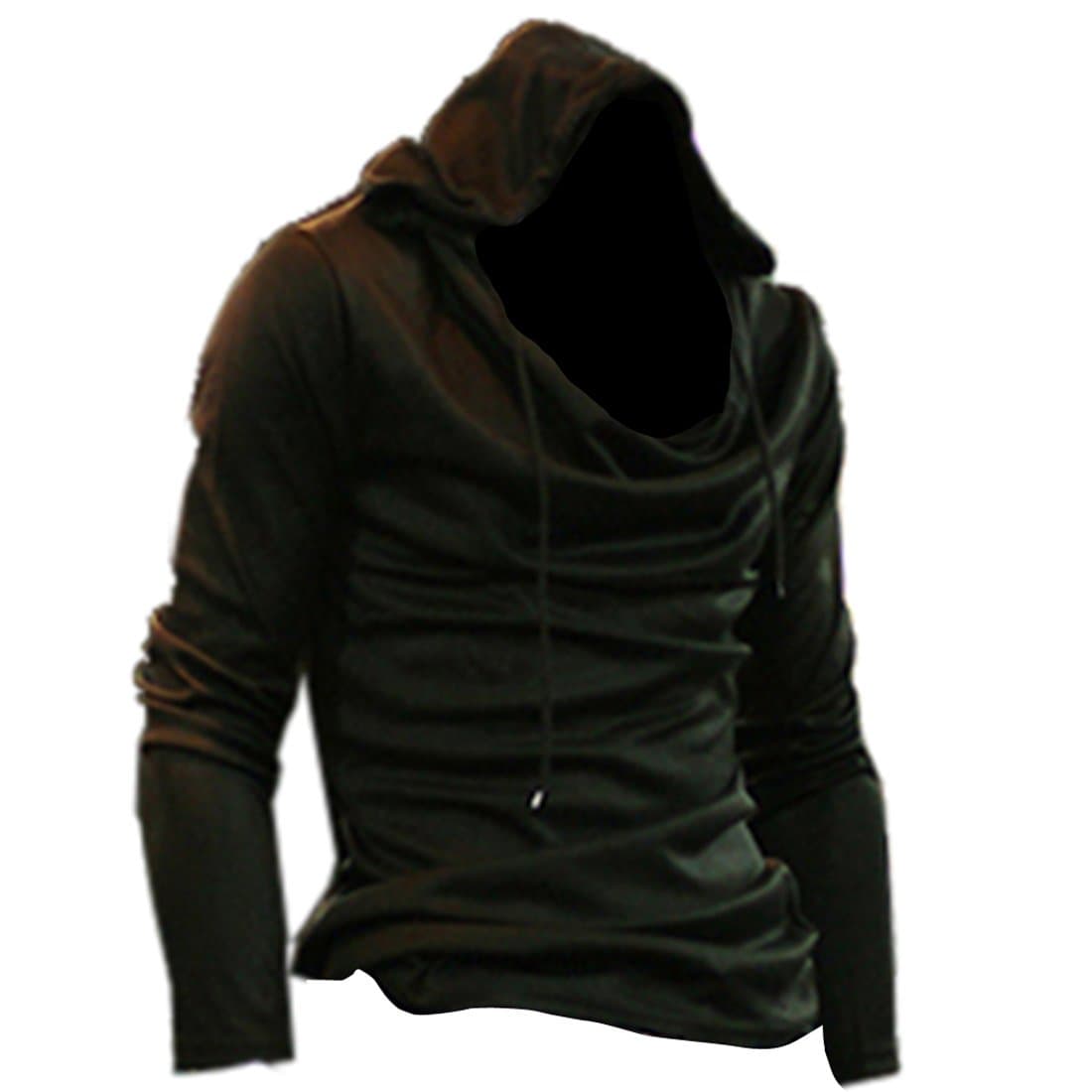 Partiss Mens Casual Sweatshirt , Large, Black