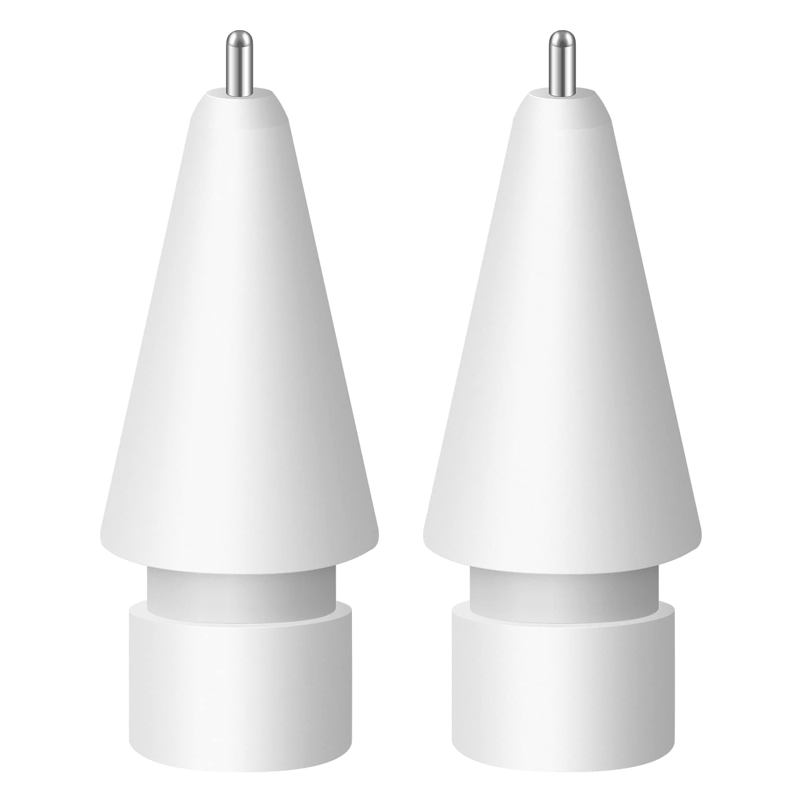 Upgraded Replacement Tip for Apple Pencil Pro/1st/2nd Gen/USB-C&Logitech Crayon, 0.72mm No Wear Out Fine Point Precise Control Pen Like Nibs for iPad Pro/Air/Mini Pencil-2 Pack