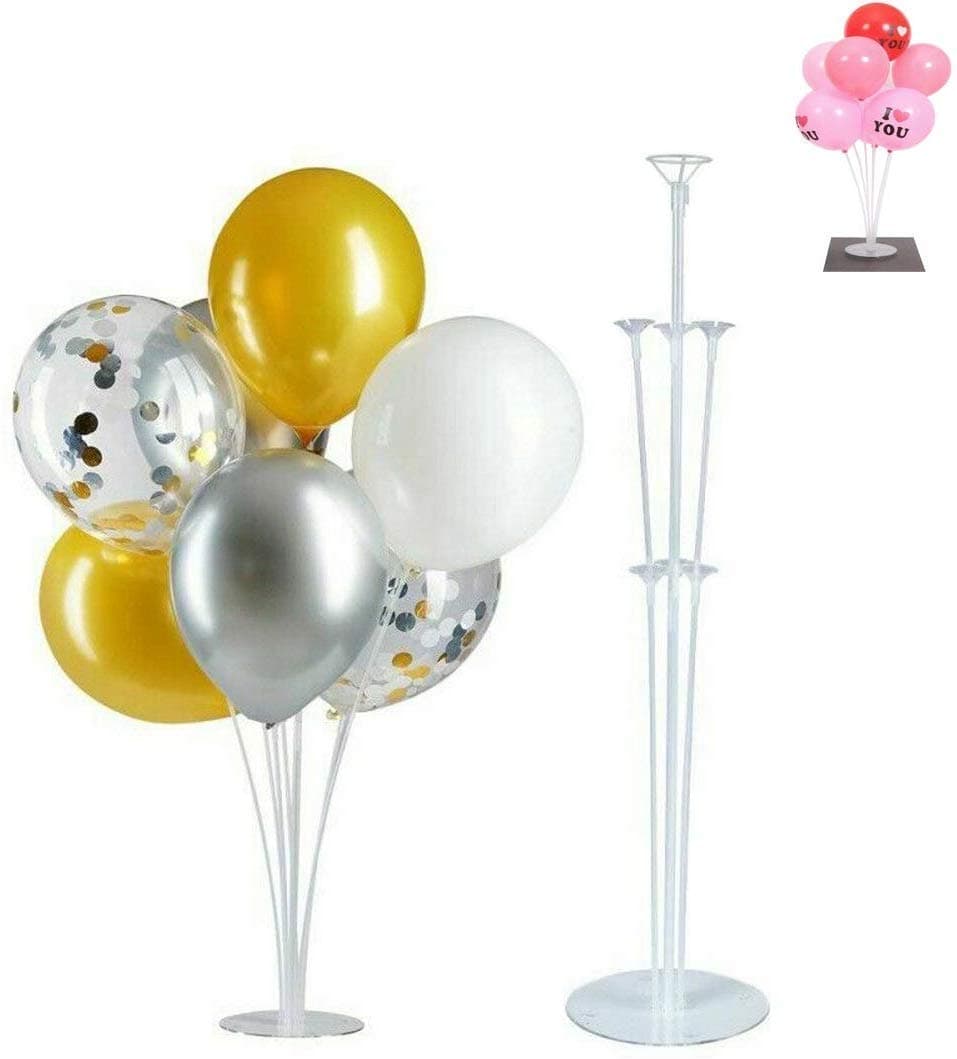 Smartcraft Plastic Balloon Stand With 7 Sticks, Cups and Base for Birthday, W...