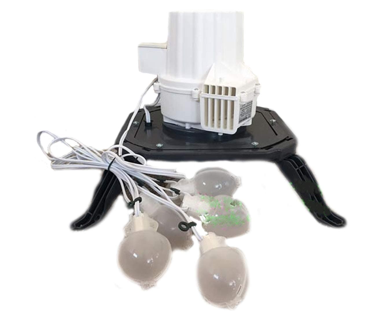 Gemmy Replacement Fan Blower with 6 Lights and Base for 10 to 12 Feet Tall Inflatables, TH-BL3-N-1