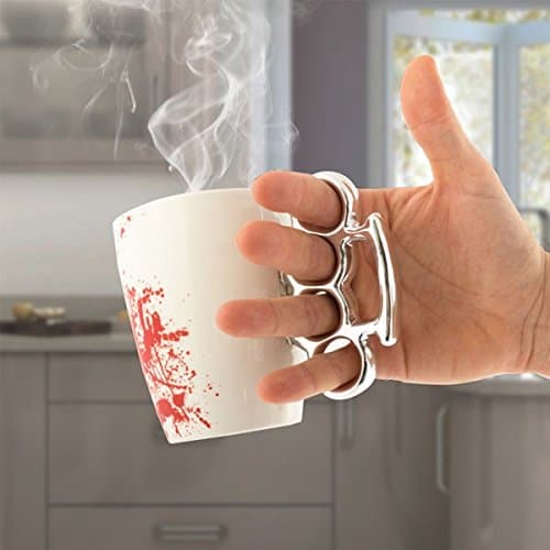 Bloody Mug with Brass Knuckles
