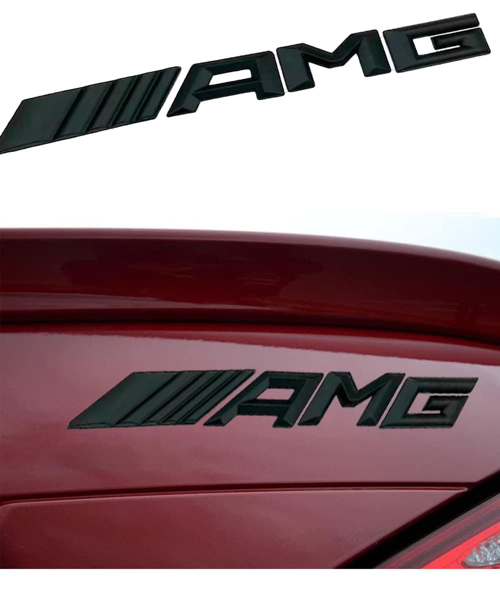 Replacement for A-MG Emblem Genuine 3D Chrome Trunk Logo Badge Sticker Decal Decoration (Black)
