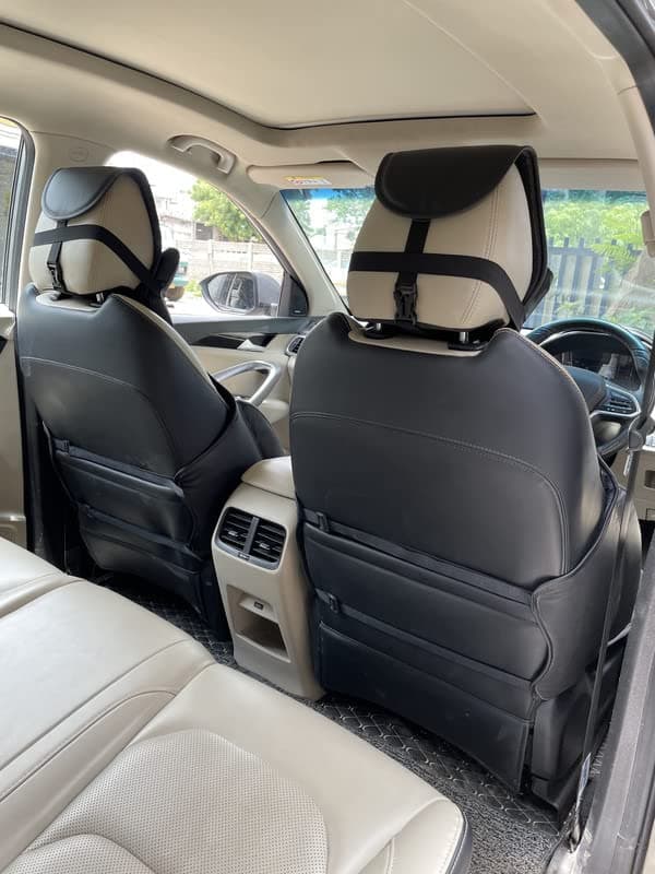 ROGER TRIBER Comfort Lumbar Cushion Black (2 Piece) Multi Support, Synthetic Leather.