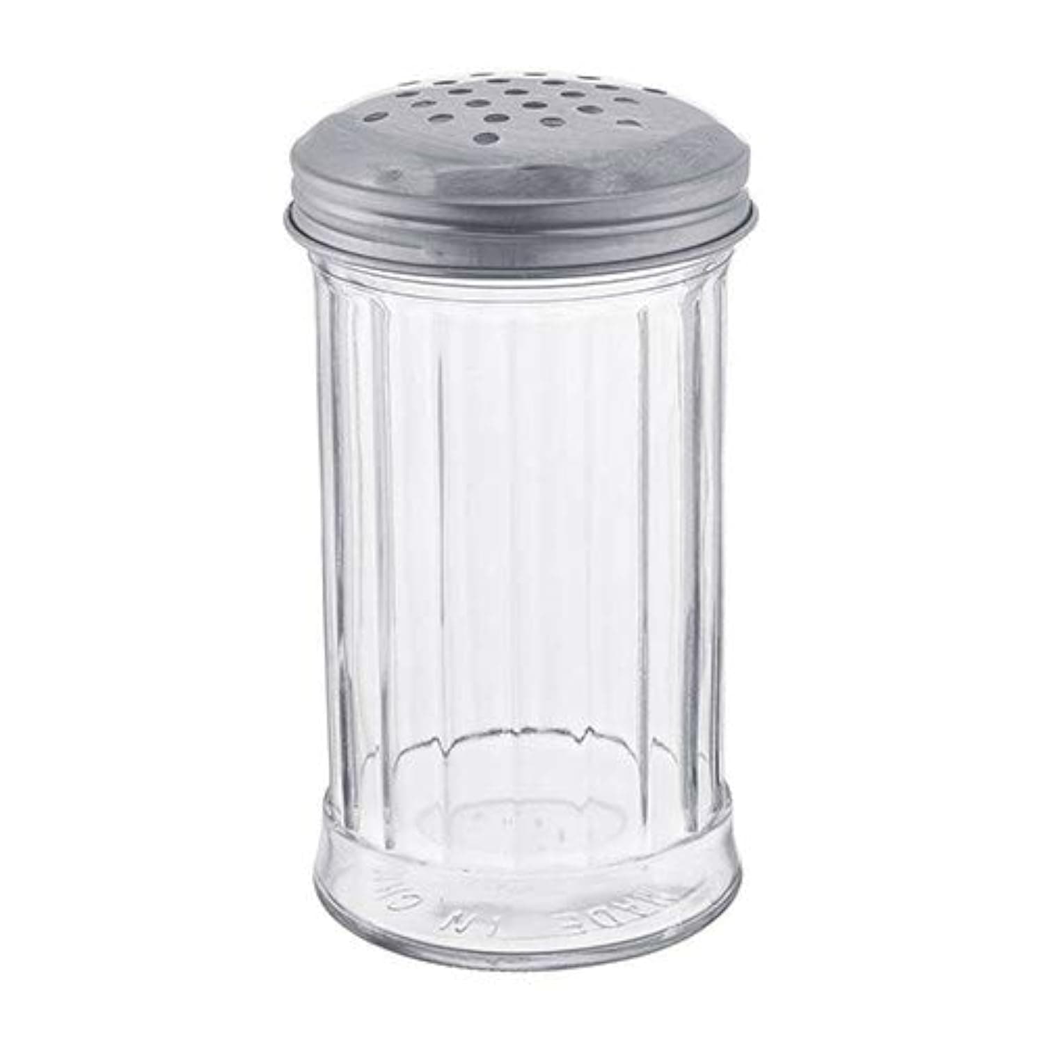 PSJ-12PT Sugar Shaker/Pourer with Plastic Base and Perforated Top