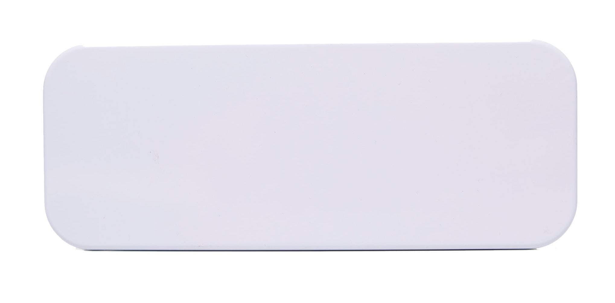 StuffIncase Single Mini Pencil Box, White. Use as Pencil, Makeup, Jewelry, Gift, Candy, Favor or Birthday Gift Box