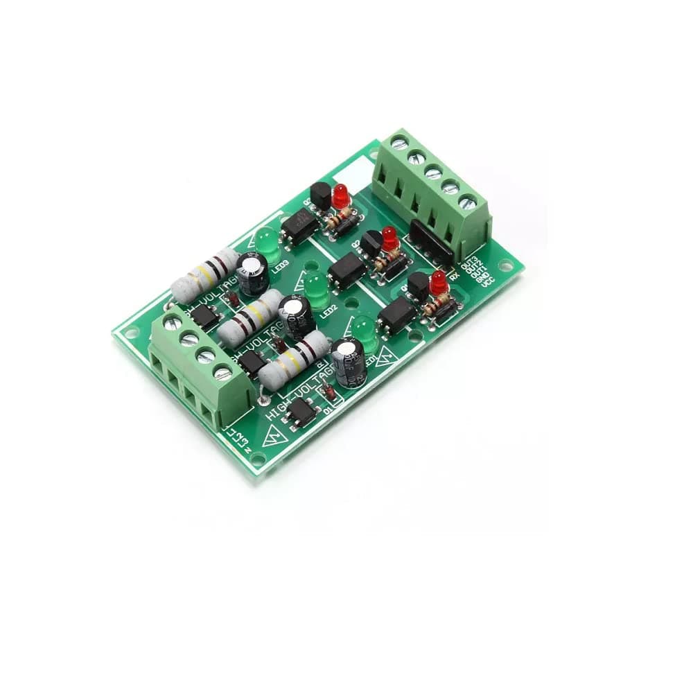 xcluma 3 Channel Optocoupler Isolation Module AC 220V Isolated Board AC Detection