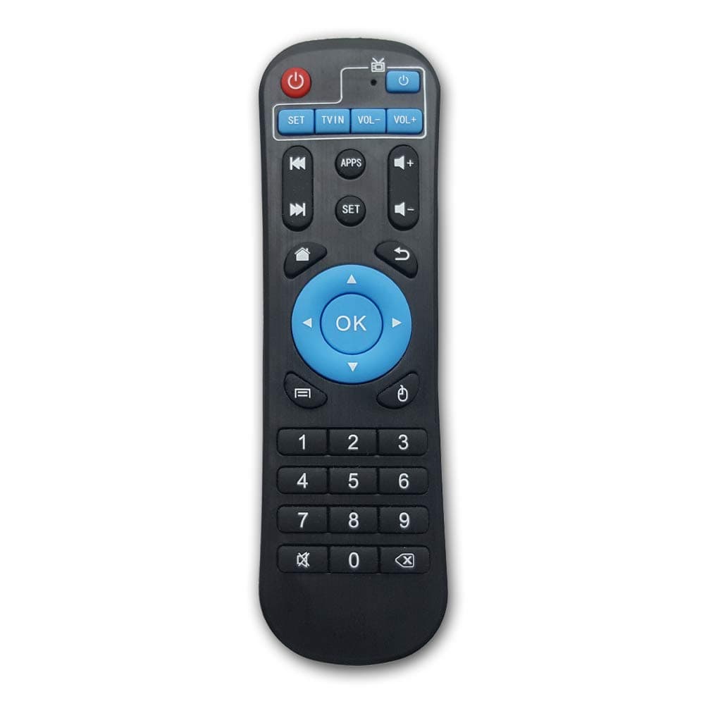 Bincolo Original Replacement Remote Control Controller for Android TV Box MXQ, MXQ PRO, MXQ-4K, M8S, M8N, T95, T95M, T95N, T95X, X96, X96mini, H96, H96 Pro, Blue