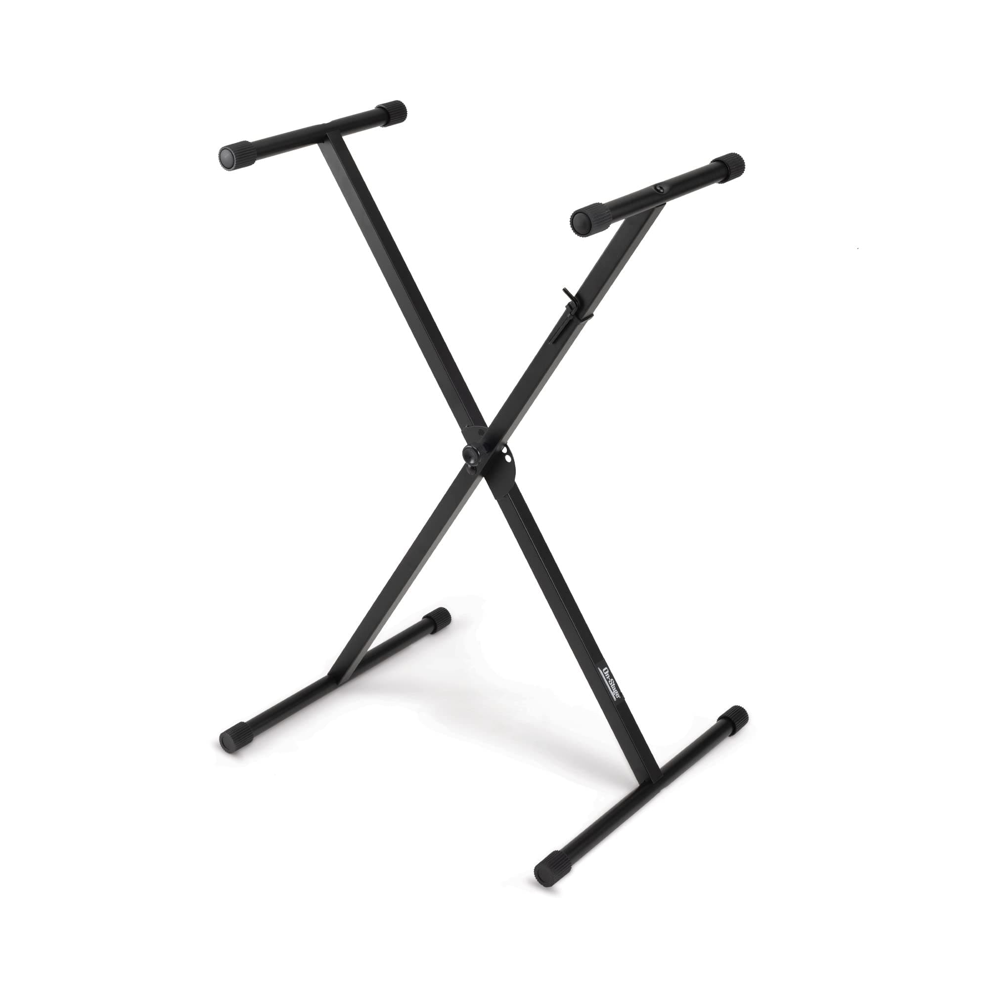 OnStage KS7190 Classic Single-X Keyboard Stand, Black
