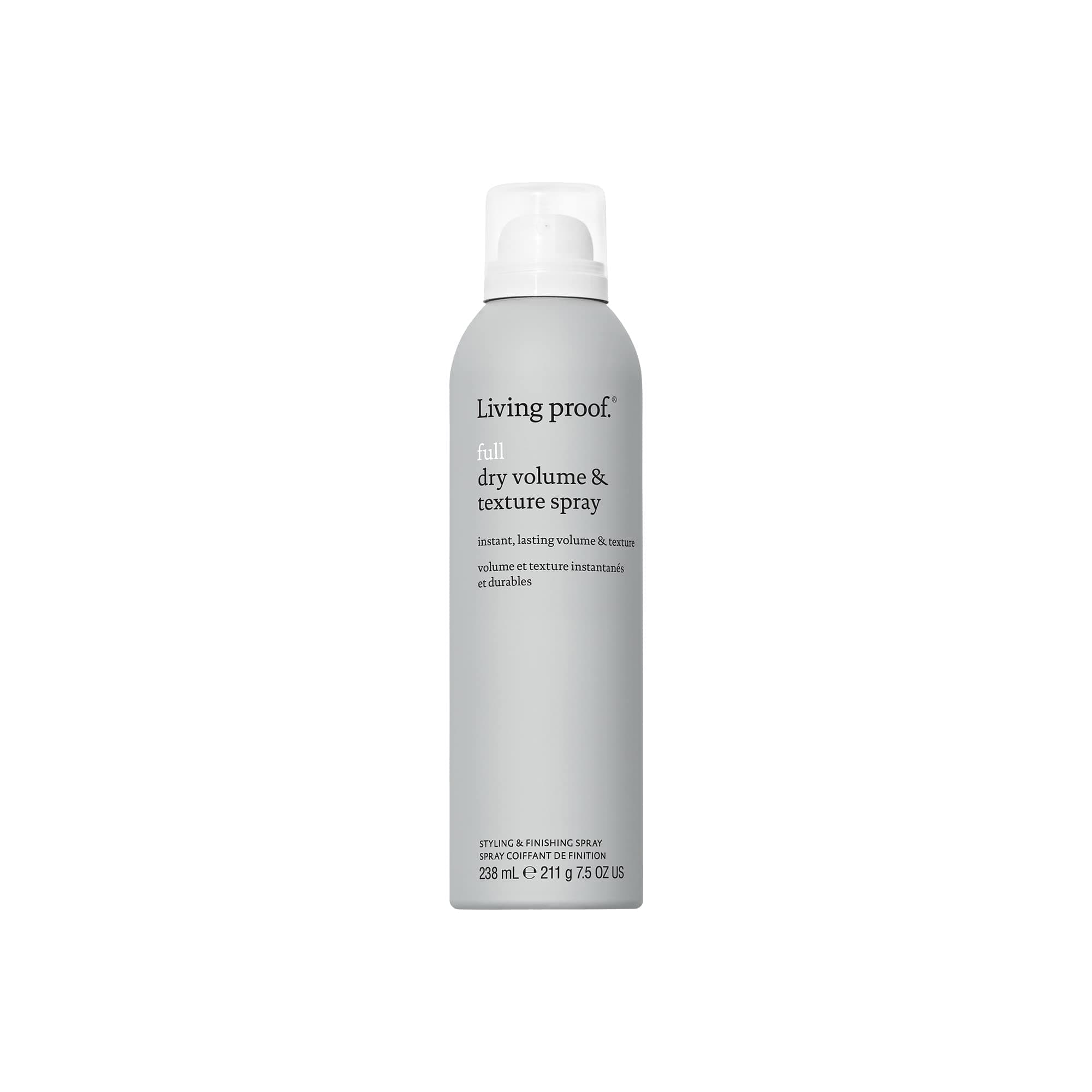 "Living Proof Full Dry Volume & Texture Spray – Weightless Buildable Volume & Texture for Fine/Flat Hair – Heat Protection up to 210 °C – Vegan, Silicone- & Paraben-Free "