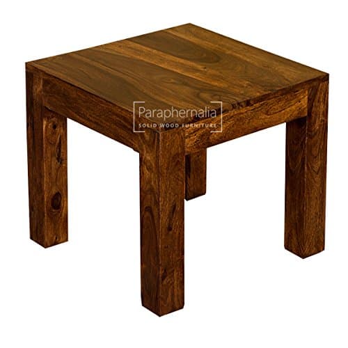 ParaphernaliaGaya cube solid sheesham side table/lamp table