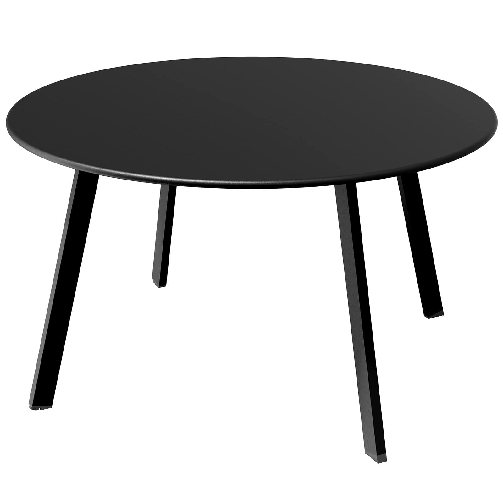 Grand patio Coffee Table Side Table Round End Table for Outdoor 70CM X 70 CM Lightweight Beside Table for Garden Terrace Living Room Office Outdoor Indoor Balcony -Black