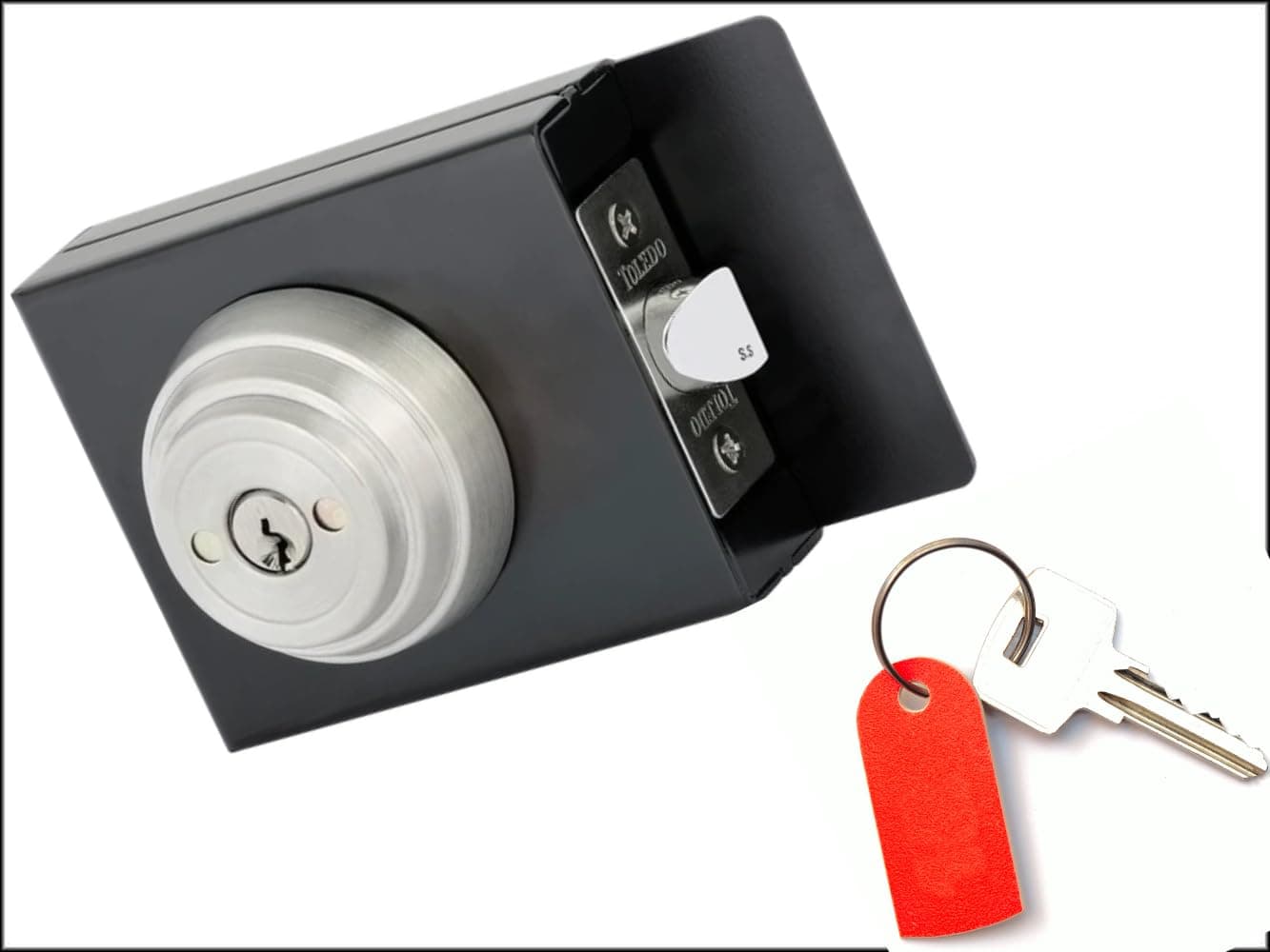 Gate Lock Boxes : Deadlatch Gate Lock : Weldable Steel Lock Box