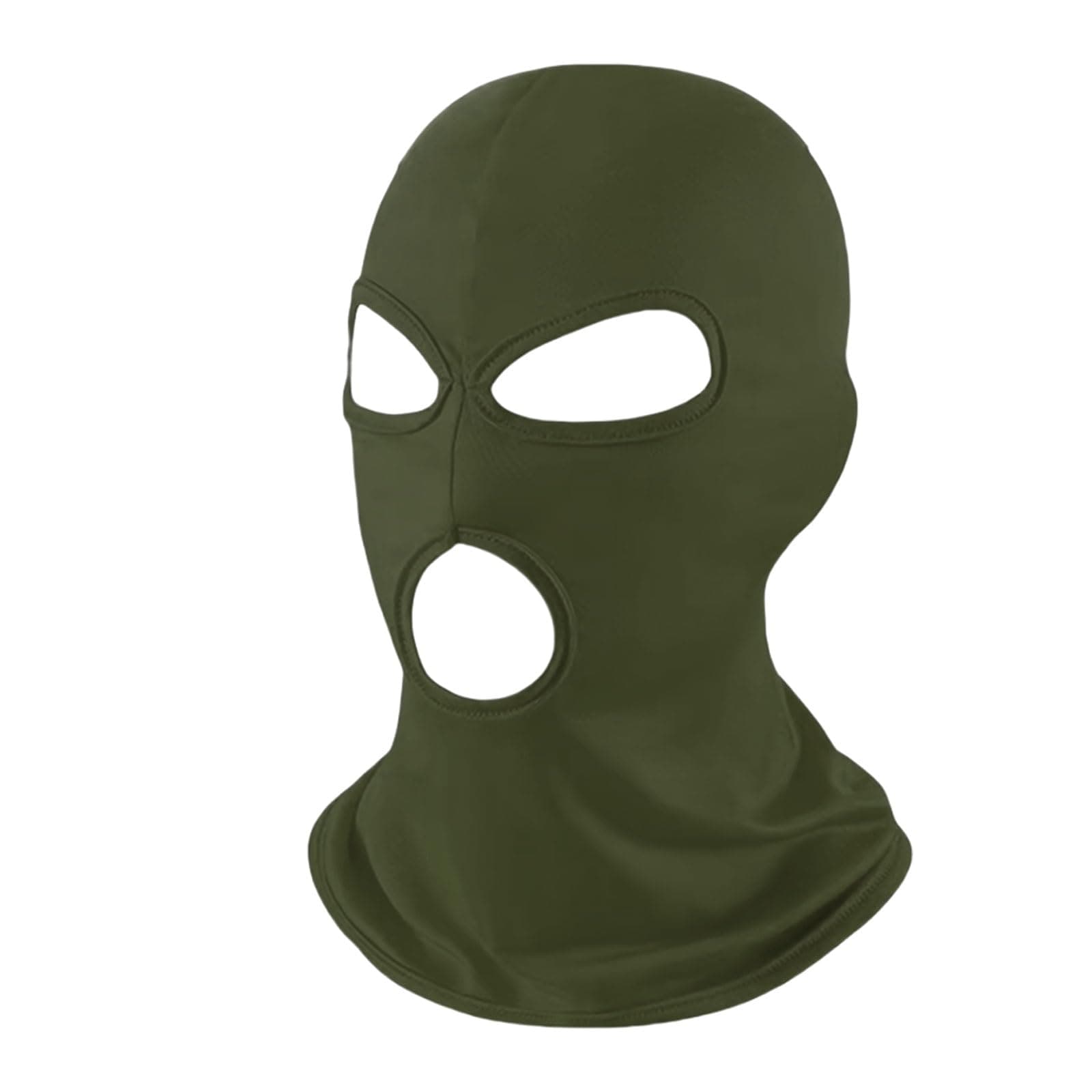 3 Hole Black Balaclava Ski Mask, Thin Full Face Mask for Men Women Motorcycle Bike Hunting Cycling Cap Ski