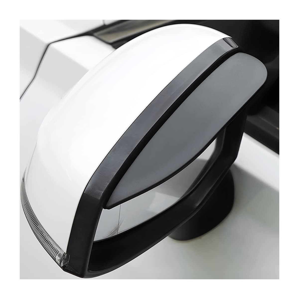 Blilo 2pcs Car Rear View Mirror Rain Visor Protector, Carbon Fiber Car Side Mirror Rain Eyebrow, Waterproof Auto Mirror, Smoke Protection, Universal for Cars, Trucks and SUV (Black)