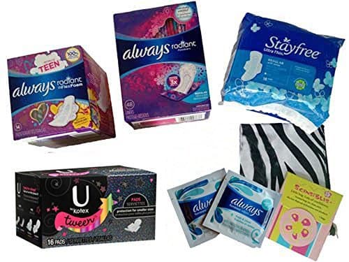 My First Period Sampler Kit – Blue Gift Box by urlife