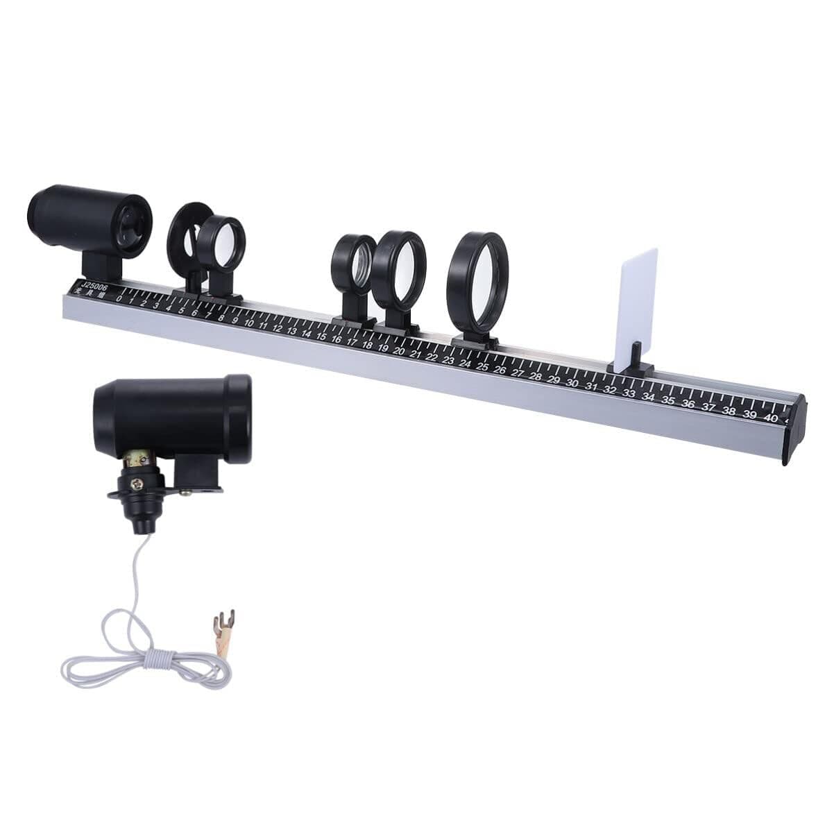 GeRRiT Physical Optical Equipment Set Science Classroom Optics Kit Concave Convex Lens Optical Bench Attachment Set Complete Optical Teaching Equipment Physical Imaging Equipment for Laboratory