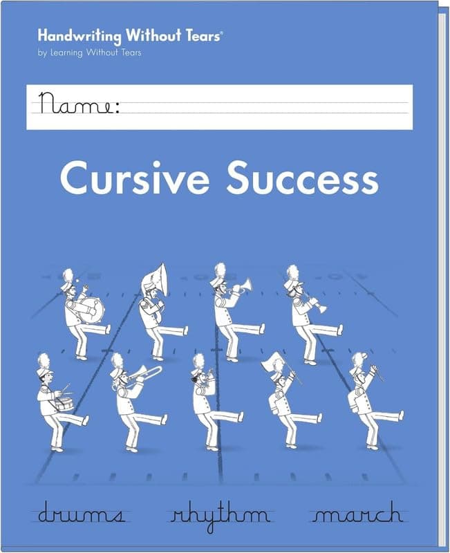 Learning Without Tears Cursive Success, Student Workbook, Age 9+, 4th Grade+, Handwriting Practice, Writing Book, School & Home, Language Arts, Tutoring