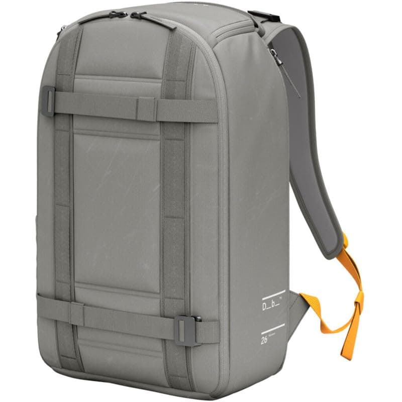 Db Journey Ramverk Backpack - Durable Travel Backpack with Laptop Compartment & Pockets for Work, Luggage Backpack with Roller Bag Hook Up System, 26L - Sand Gray