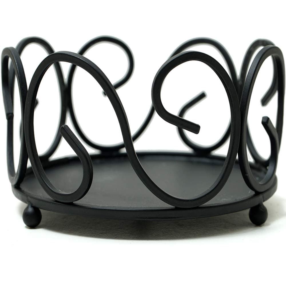 Candle Holders - Large Storage Container Organizer For Big Size Candles - Candlestick Holder of 4.5" diameter & 2 Inch height, Candleholders Centerpiece Add Elegance to Room, Tea Lights Home Decor Set