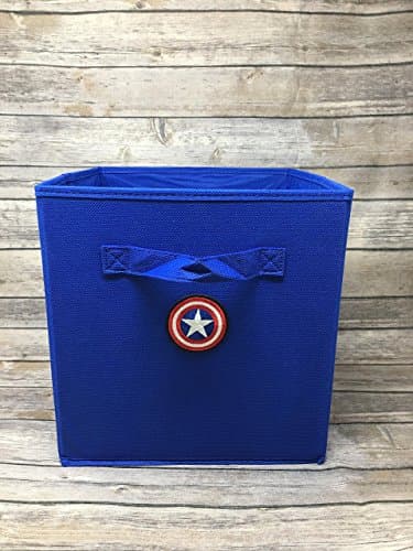 Captain America Logo Foldable Storage Cube Basket Bins Organizer,storage bins