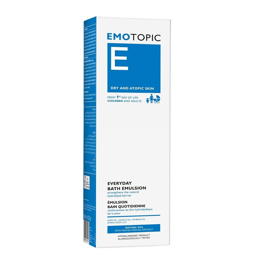 Pharmaceris E Emotopic Everyday Bath Emulsion, 200 Ml – Helping To Alleviate Dryness, Irritation, And Excessive Sensitivity, Suitable For Newborn & All Age Group Dry Atopic Skin