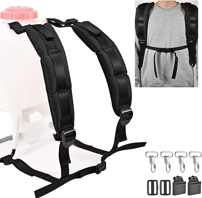 Backpack Sprayer Replacement Straps Backpack Sprayer Shoulder Straps with Accessories and Instructions