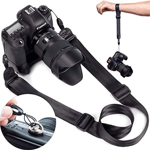DSLR Camera Strap Quick Release | Hand Strap and ¼ Mounting Screw the Complete Bundle by BX Design