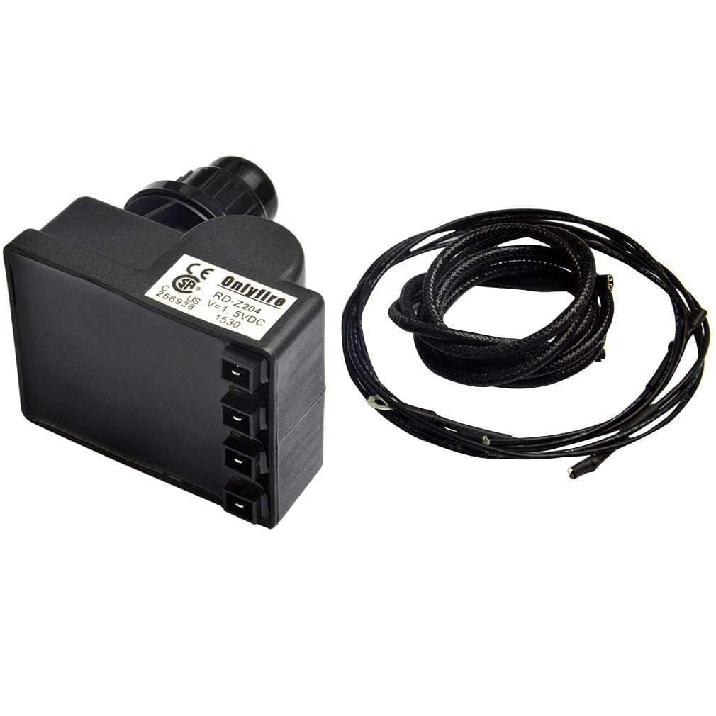 Universal Fit 4-Spark Electronic Push Button Igniter Kit for Most Grills, Black