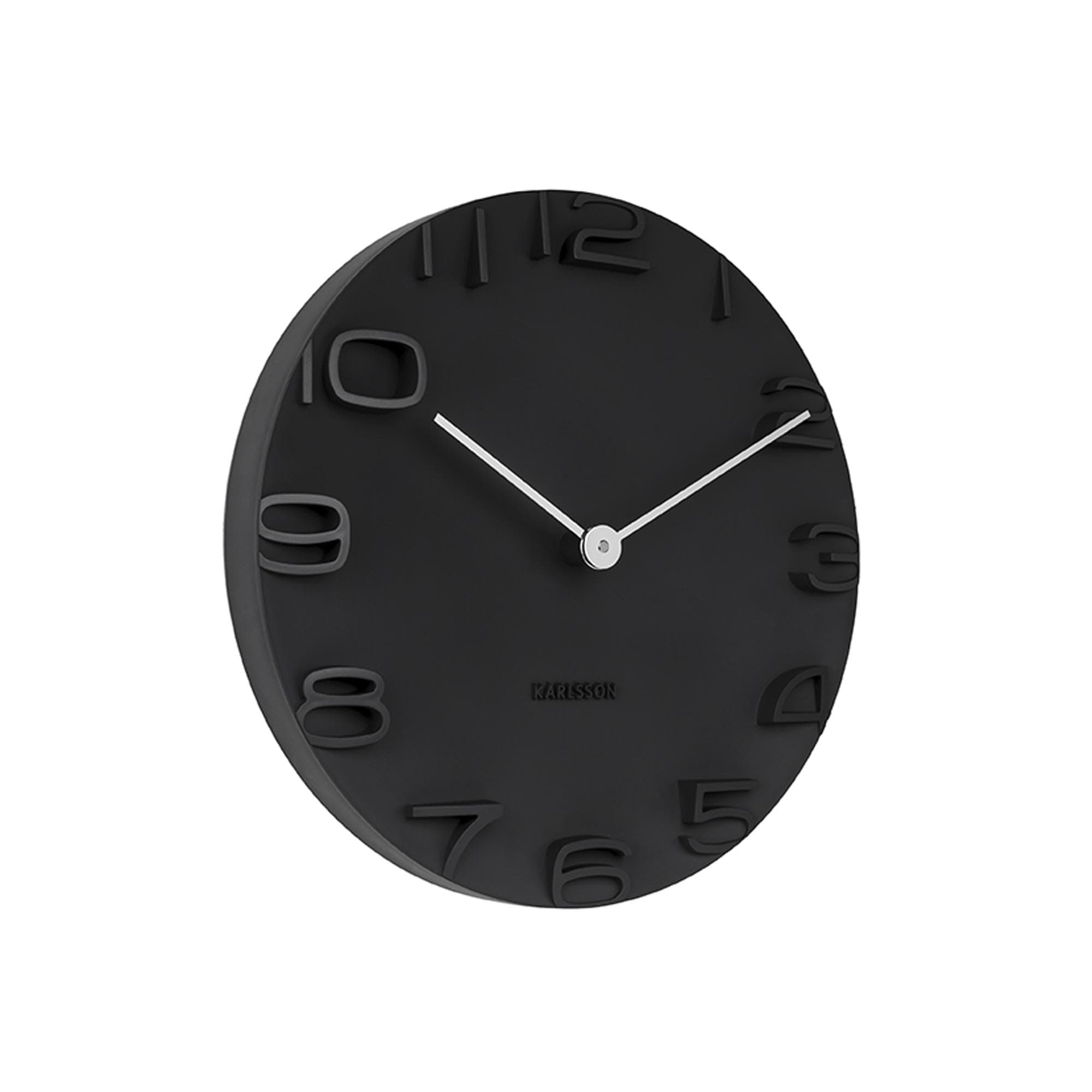 Karlsson, wall clock, Black, One Size
