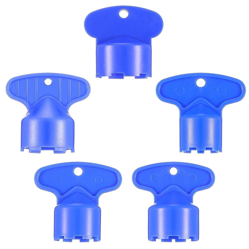 5Pcs Blue Cache Faucet Aerator Key Removal Tool with 5 Sizes M16.5, M18.5, M21.5, M22.5, M24 Recessed Aerator Key Sink Aerator Wrench for Bath Kitchen Sink Faucet Aerators Removal Tool Bath Fixtures
