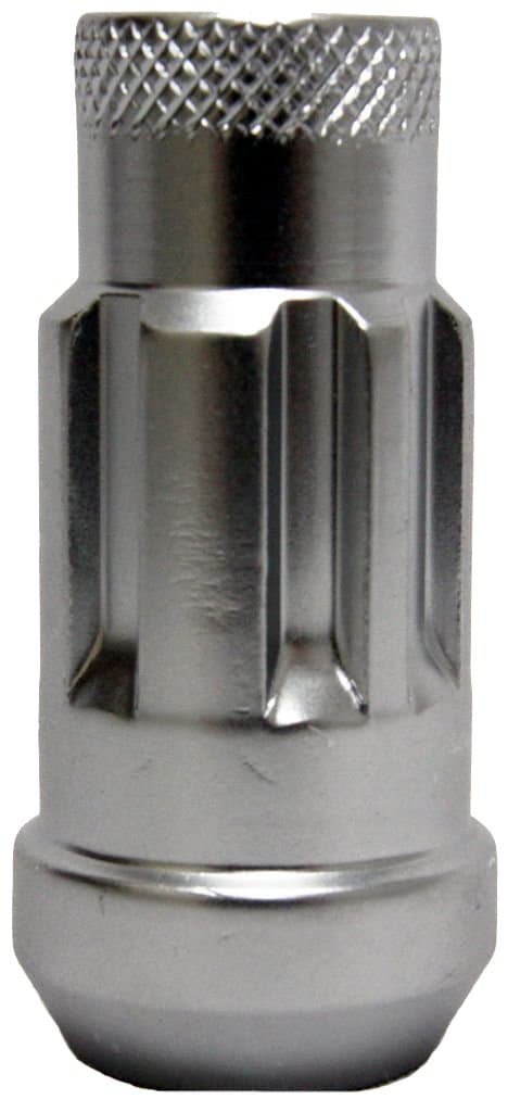 Monster Lug 33002S Silver 14mm x 1.5" Thread Size Locking Lug Nut, (Set of 4)