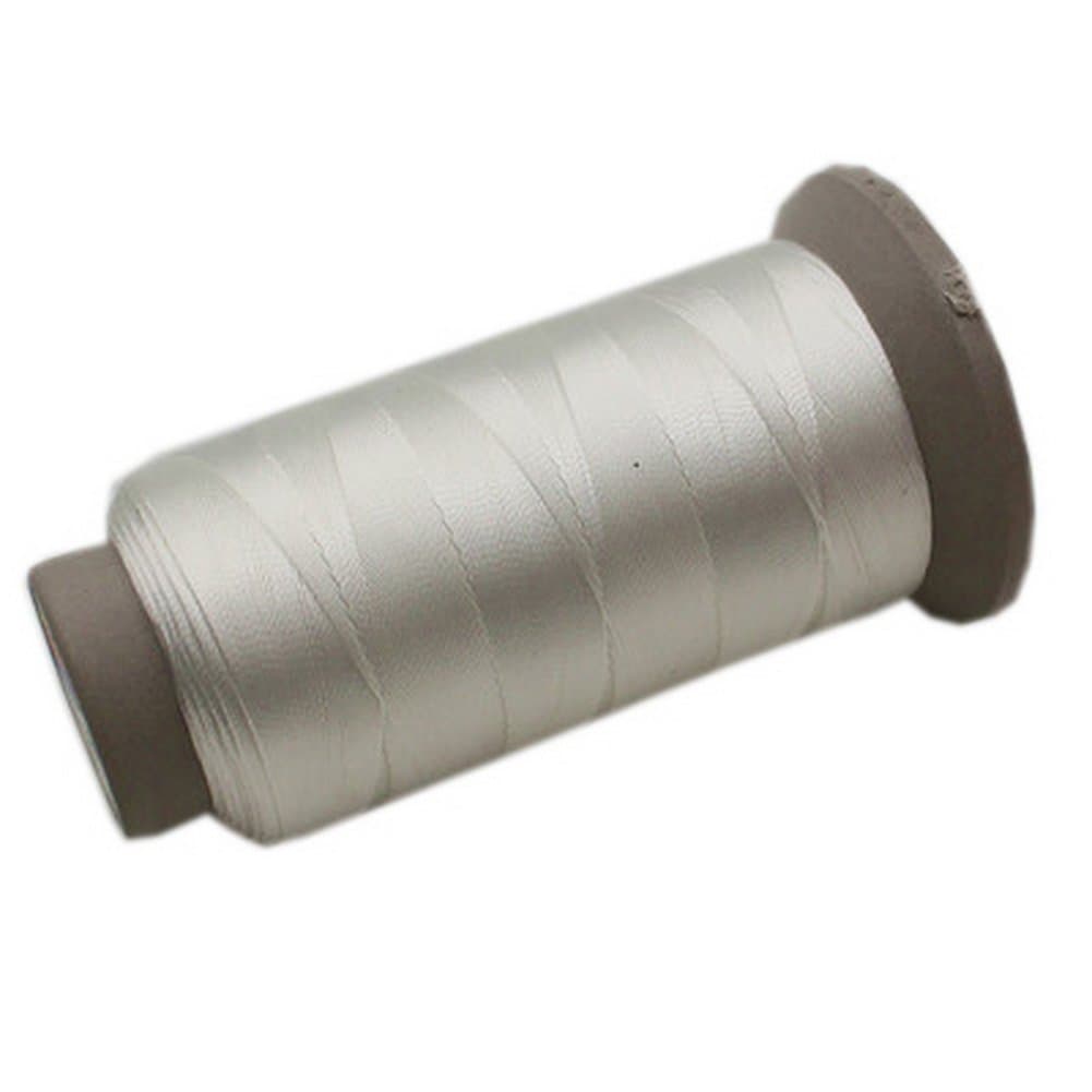 800 Yards Strong Mercerized Nylon Sewing Threads for Upholstery/Car Mat/Sofa/Tent/Purse (White)