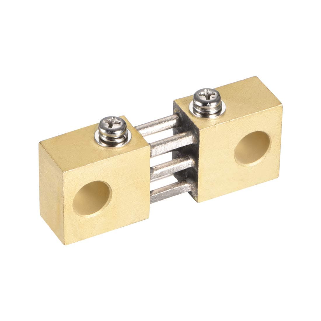 sourcing map Shunt Resistor 600A 75mV for DC Current Ammeter Analog Panel Meter External FL-19 Shunt Divider