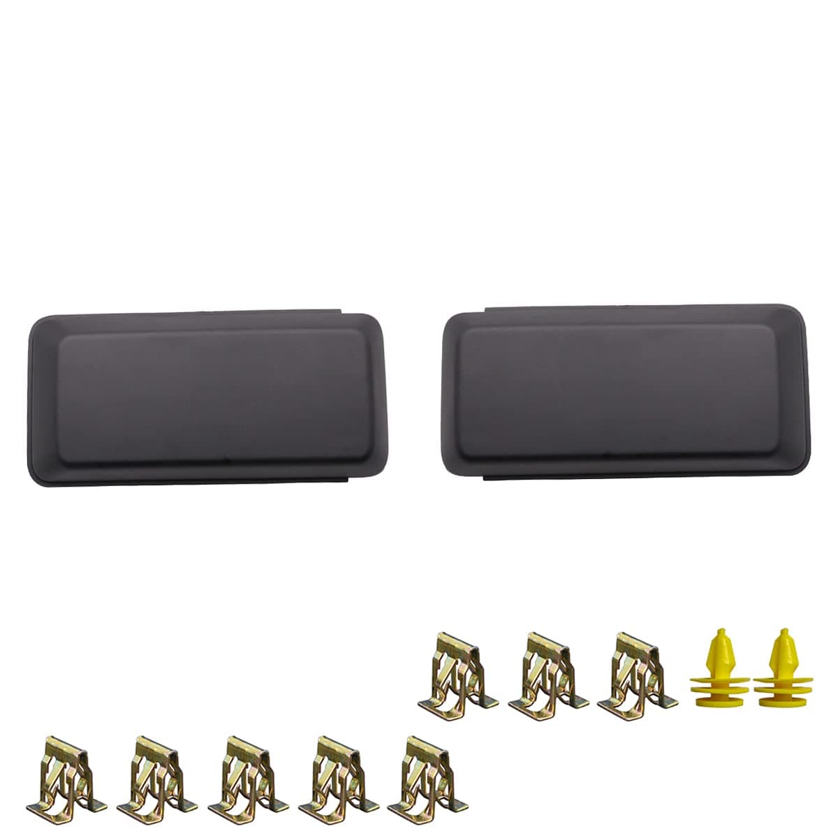 Pair Left Right Front Bumper Guards Pads Inserts End Caps Cover Grille Replacement for F150 F-150 2018-2020