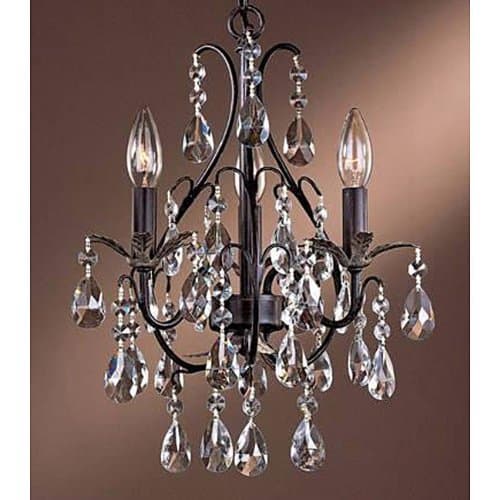 Jojospring Three-light Antique Copper Chandelier