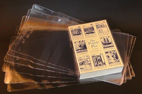 10X CLEAR PLASTIC PAPERBACK BOOK COVERS 226MM