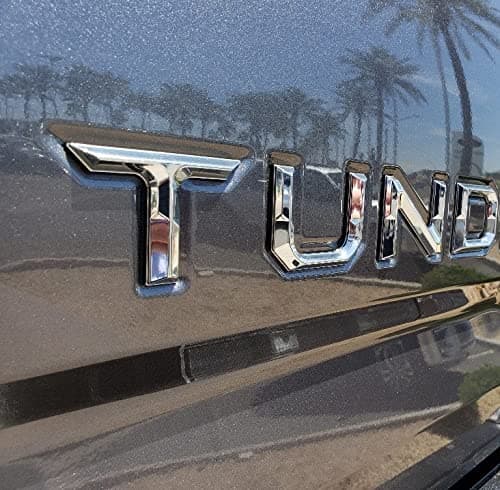 EyeCatcher Pro Series Tailgate Letter Inserts Compatible with 2014-2021 Toy TNDRA (Pro Bright Chrome)