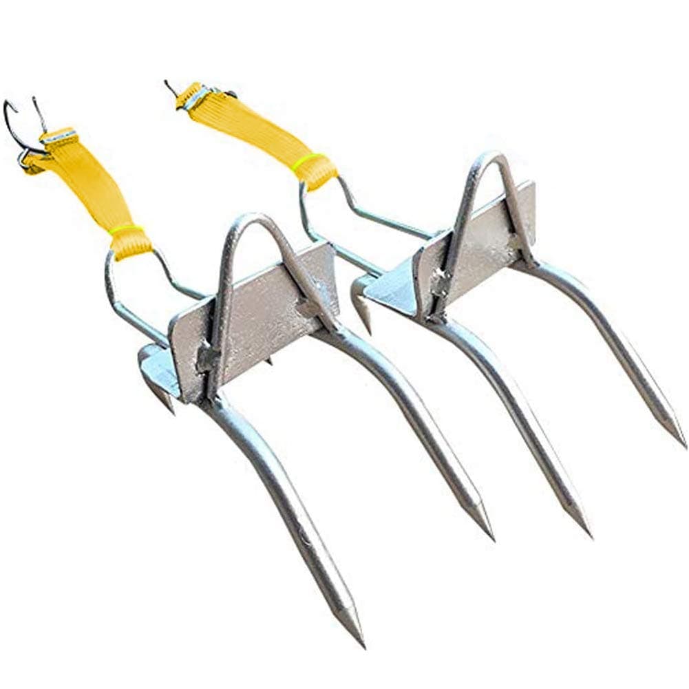 Climbing Spikes Professional Bole Climb Tools Adujustable Tree Climbing Gear for Hunting Observation Picking Fruit Coconut (Include Body Belt)