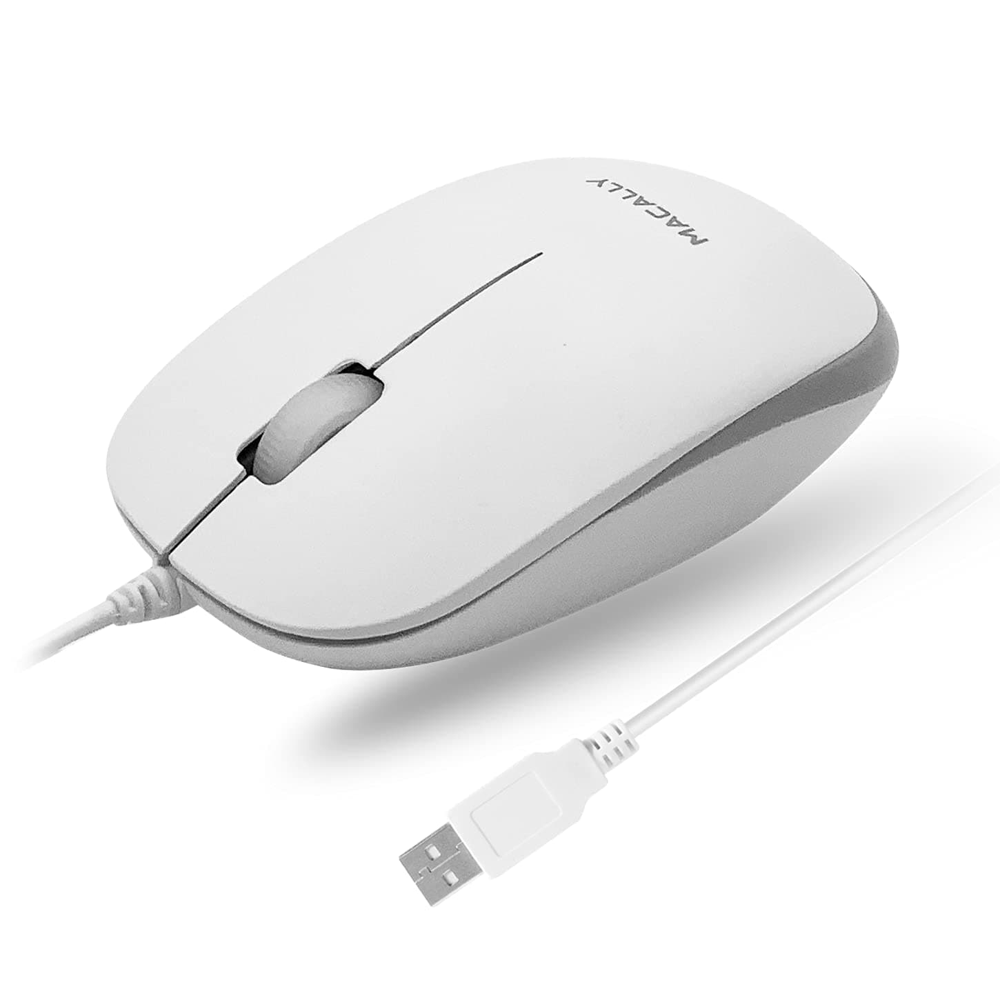 USB Wired Mouse for Mac and Windows - Plug and Play 3 Button Corded Computer Mouse Wired for MacBook Pro/Air, Apple iMac, Laptop, PC Desktop, Notebook, Scroll Wheel Layout with Long Wire Cord