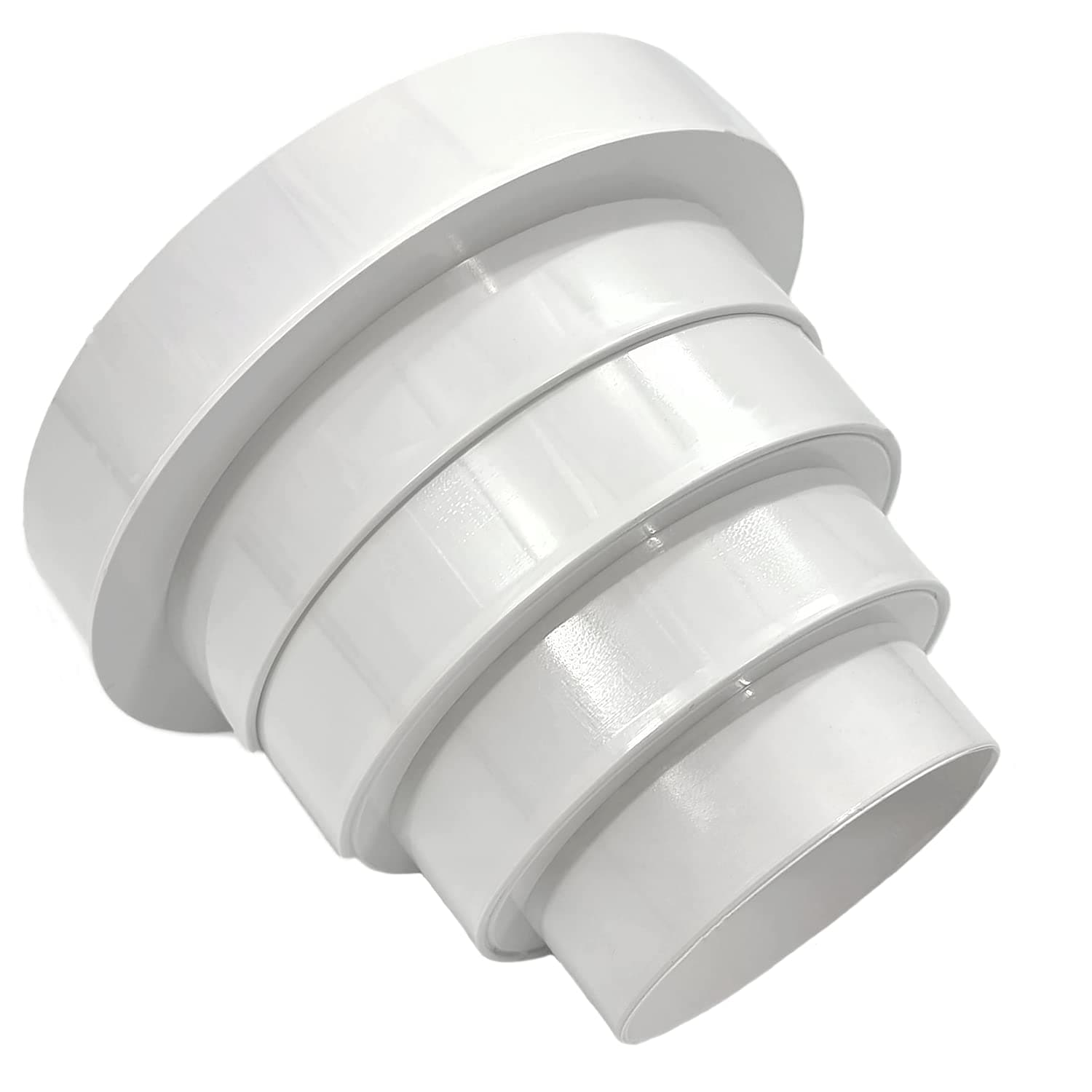 150mm to 80mm Round Ducting Reducer – Vent Pipe Adapter for Extractor Fans, Cooker Hoods, Tumble Dryers & HVAC Ducting