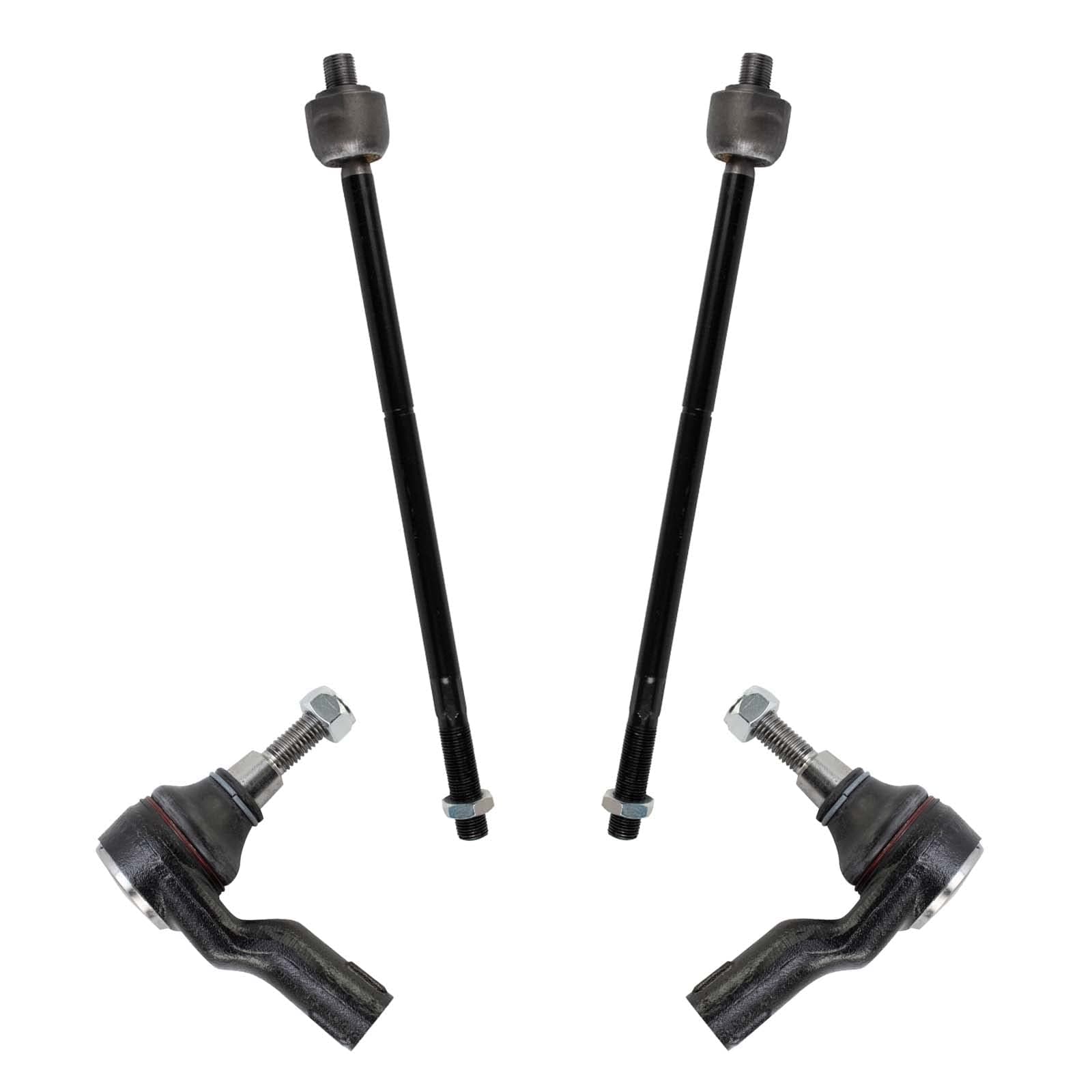 TRQ Front Tie Rod Set Compatible with 2005-2009 Land Rover LR3