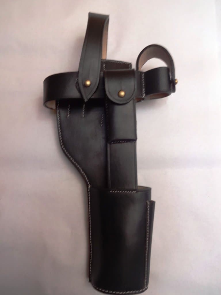 WW2 C96 German Broomhandle Mauser Holster Black - Replica