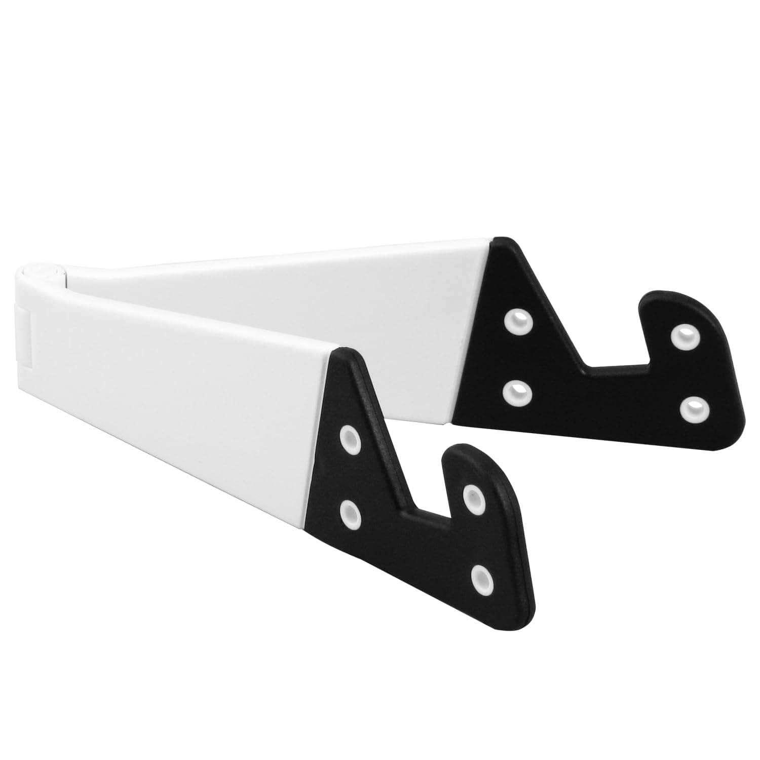 IPC410 Adjustable Tablet & Mobile Phone Stand – Foldable Desk Holder for iPhone, iPad, Samsung, Huawei, Universal Smartphones – Portable Office Desktop Mount - White