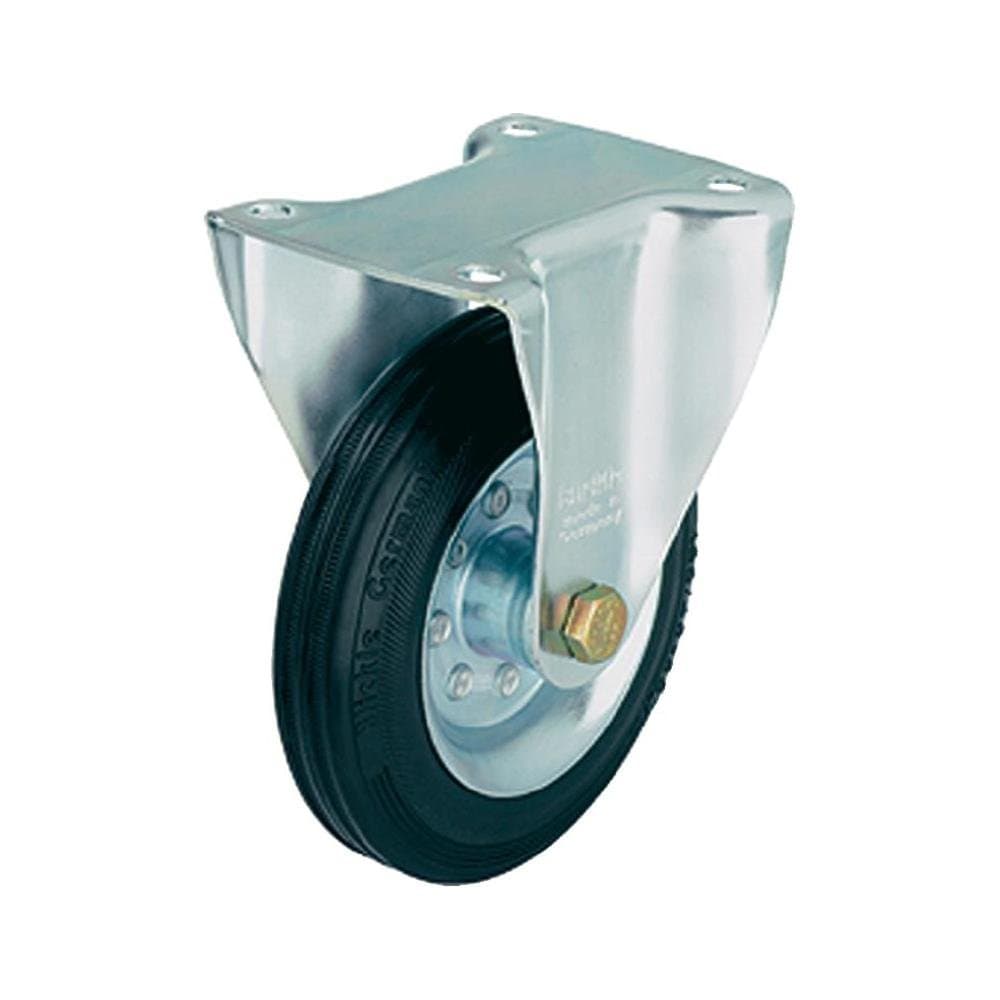 Blickle B-VE 160R Fixed Caster, 6.3" Wheel Diameter, 297 lb. Load Capacity