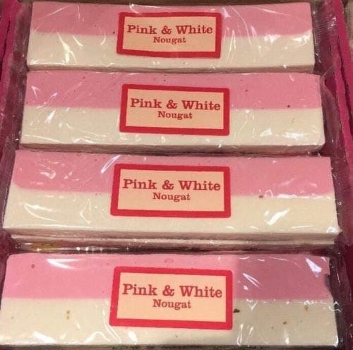 Candy Co Pink & White Nut Nougat Bars 12 Count