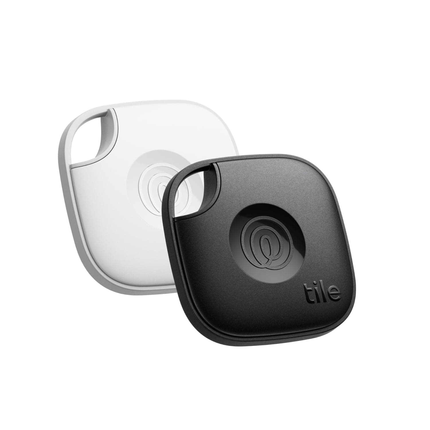 Tile by Life360 Mate - Bluetooth Tracker, Keys Finder and Item Locator for Keys, Bags and More. Phone Finder, Both iOS and Android Compatible, Pack of 2 (Black/White)