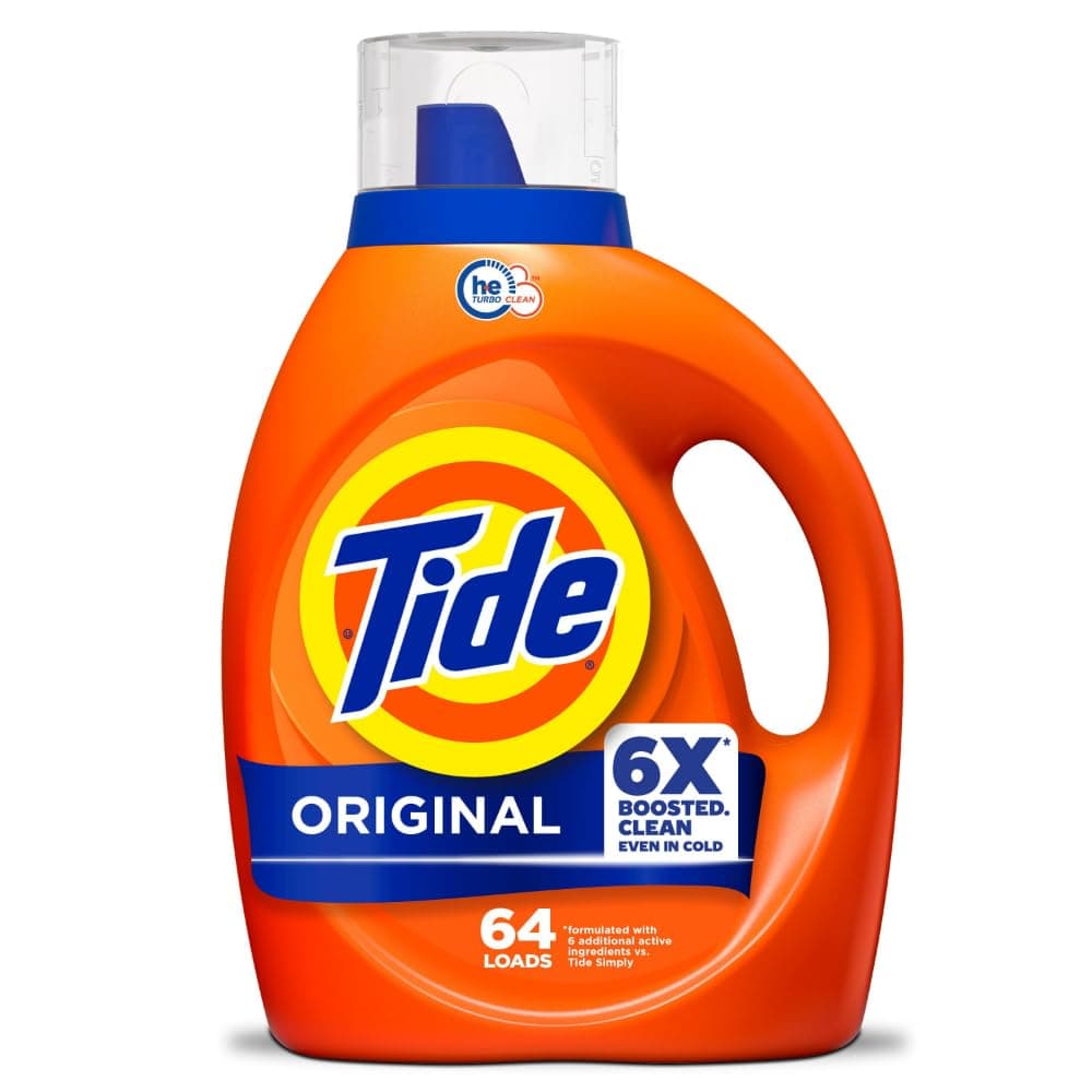 Tide Liquid Laundry Detergent, Original, 64 Loads, 92 Fl Ounce