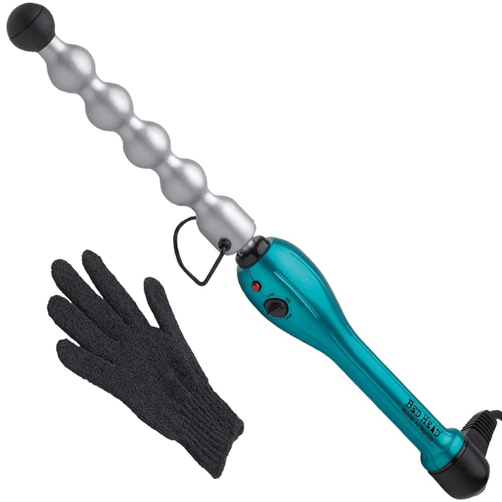 Rock N Roller Clamp Free 2-in-1 Curling Wand | Round Barrel for Tousled Waves