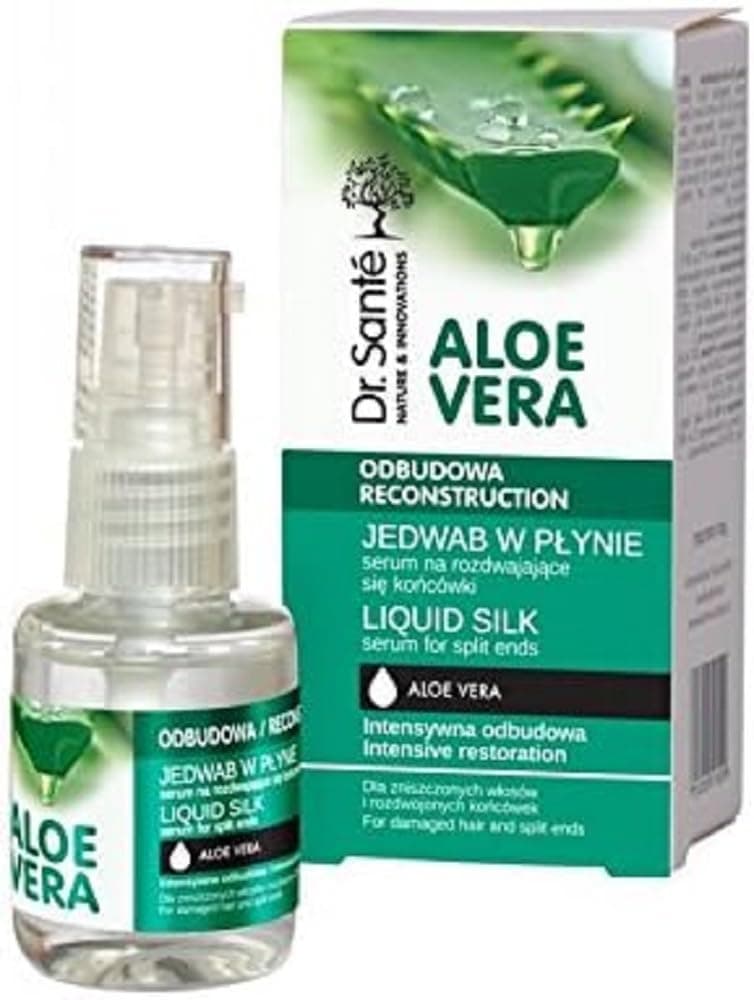 Dr Sante Aloe Vera Liquid Silk Serum for Split Ends and Damaged Hair 30ml