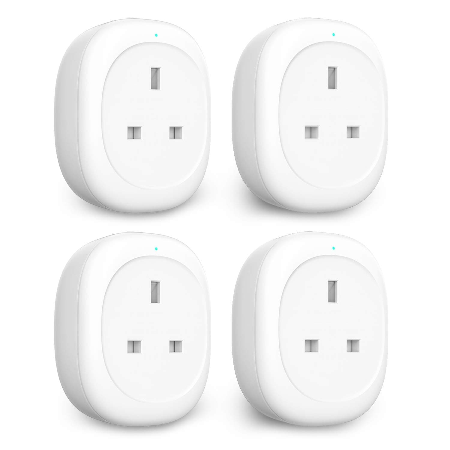 Alexa Smart Plug Socket, Maxcio WiFi Plug Compatible with Alexa Echo Compatible, SmartLife APP Remote Control Timer Plug for Electrical Appliances, No Hub Required (4Pack)